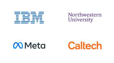 IBM, Northwestern University, Meta, Caltech logos